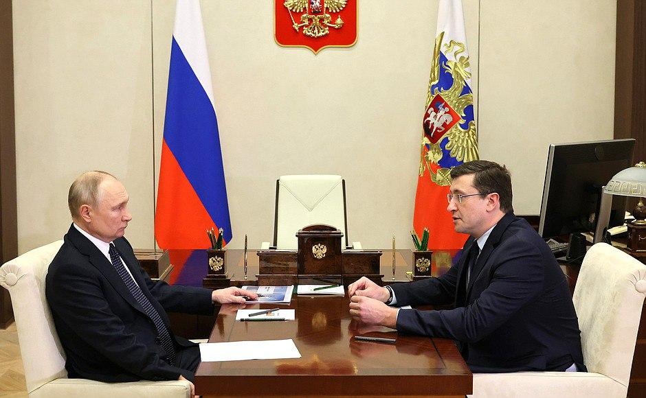 Владимир Путин провел рабочую встречу с Глебом Никитиным